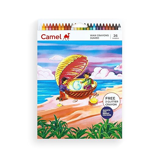 AM3314 Camel Jumbo Wax Crayons 26 Shades