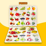 AM2798 Fruits Puzzle Board for Kids Fruitful Discoveries Gloss Laminated Fruits Chart Hardcover