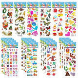 AM0438 Different Cartoon Puffy 3D Cute Stickers for kids (1 Sheet), Self-Adhesive