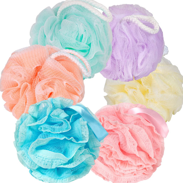 3824 Luxury Flower Bathing Loofah Sponge Exfoliator Scrubber for High Lather Cleansing