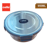 AM2031 Cello Steel-O Fresh Borosilicate Round Container 950ml