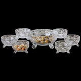 AM5987 Elegant Ice Cream Bowl Set - 6 Small Bowls with 1 Large Serving Bowl (SPS023/L7 & SPS024/L7 & SPS025/L7)