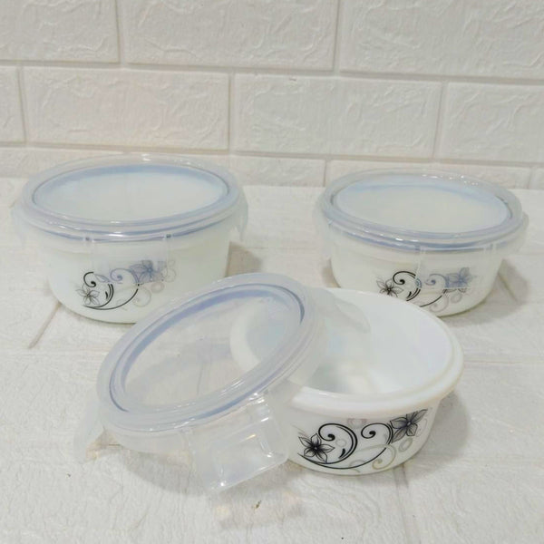Di0240 Cello Storage Container Set - 3-Piece -  Large, Medium & Small Sizes With Lids