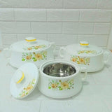 Di0288 Rishabh Stallion 3-Piece Insulated Hot Pot Casserole Set