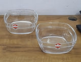 AM3737 Shine Max The Precious Series Square 1150ml Glass Bowl Set of 2 (SMB2015)