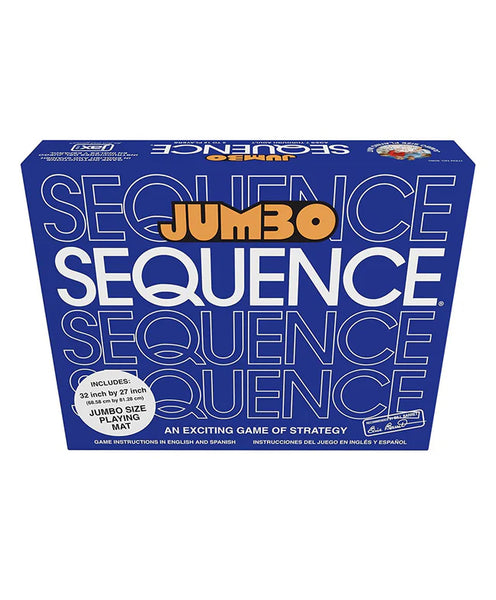 AM2899 Jumbo Sequence Game 55209 Fun And Excitenment With Friends And Family Easy Enough For Children, Challenging For Adults