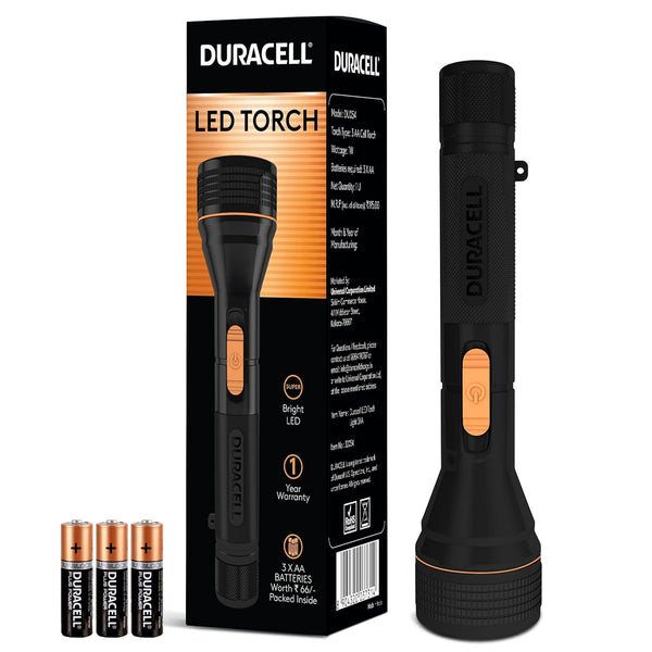 AM5889 Duracell LED Torch Light with 3AA Batteries Free