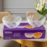 Di0358 YERA Vista Glass Bowls - 2 pcs