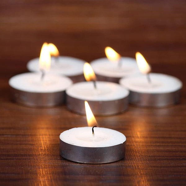 AM0150 Tealight Candle White (Pack of 10, 6 GM) 1 BOX