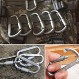 Aluminum Spring Snap Hook Carabiner Keyring Keychain Hook