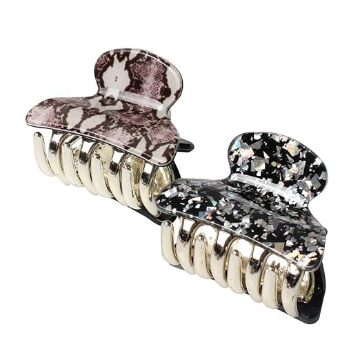 AM1020 Acrylic Hair Claw Clips for Girls & Women - 1 Pcs