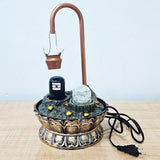 AM5945 Luxury Copper Shivling Water Fountain With Crystal Ball for Home Decor