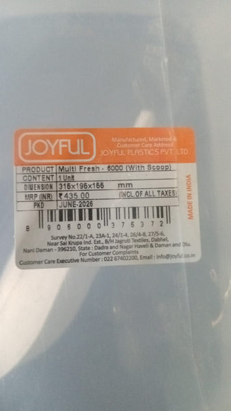 AM6528 Joyful Multi-Fresh 6000 Modular Airtight Storage Container with Scoop (6L)