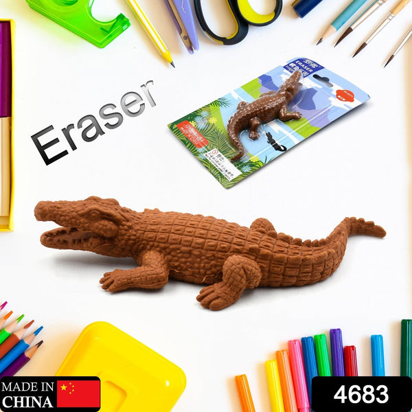 4683 CROCODILE SHAPED ERASERS ANIMAL ERASERS FOR KIDS, CROCODILE