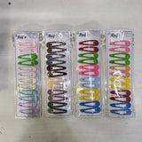 AM1299 Tic Tac Hair Pin For Women 12pc ( Multicolor )