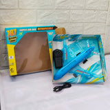 AM5186 A-787 RC Airplane Toy Exciting Full-Body Lights & Realistic Sounds for Kids (Blue)