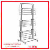 A06530 MORLEK 3-Layer Stainless Steel Cloth Drying Stand (Model: W-6800)