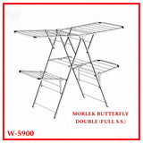 A06532 Morlek Butterfly Double SS Cloth Drying Stand