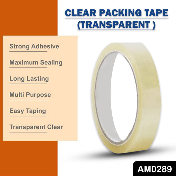 AM0289 Clear Packing Tape (Transparent) 0.5inch