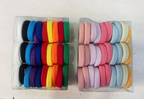 AM1130 Medium Hair Rubber Bands Elastic Hair Bands Multicolor 30Pcs