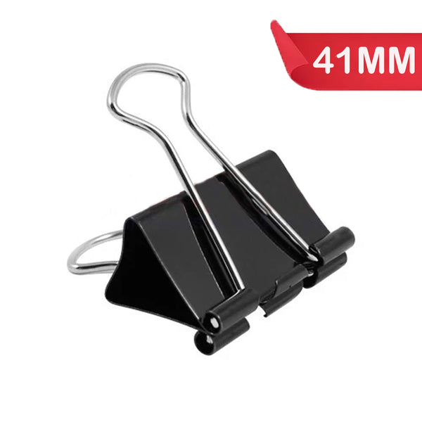 AM2174 Black Clip 12Pcs Binder Clip 41mm