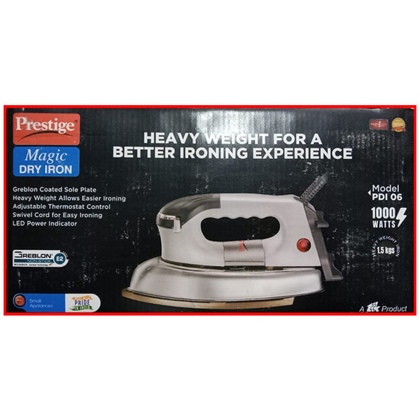 AM2283 Prestige Magic 1000 Watt Heavy Dry Iron - PDI 06