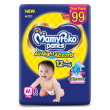 AM2304 MamyPoko Pants All Night Absorb Baby Diapers Medium 8 Pants 7-12 kg