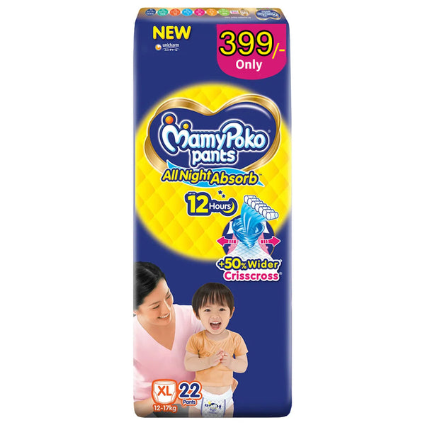 AM2314 MamyPoko Pants All Night Absorb Diaper Pants XL 22 Pants 12-14Kg