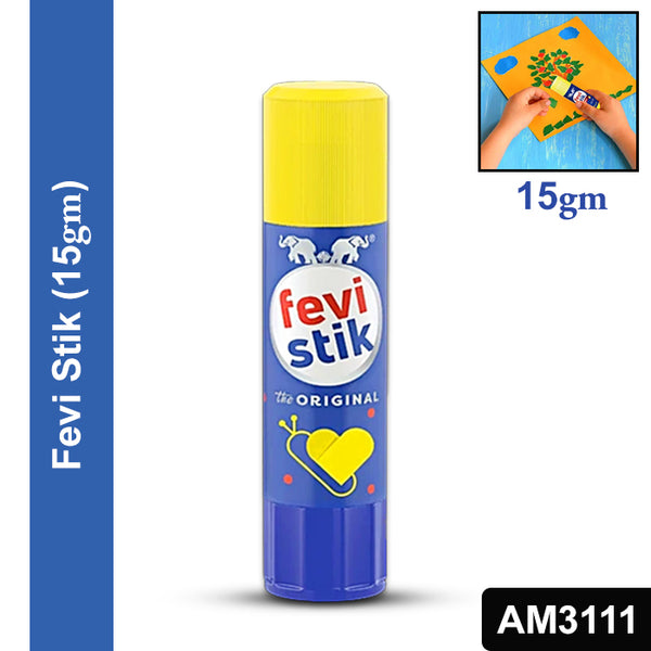 AM3111 Fevistik Glue Stick 15gm, Multi-Purpose Glue Stick Activities Easy to Use 1 Piece