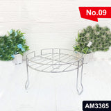 AM3365 No9.5 Stainless Steel Round Heavy Water Pot Stand Matka Small