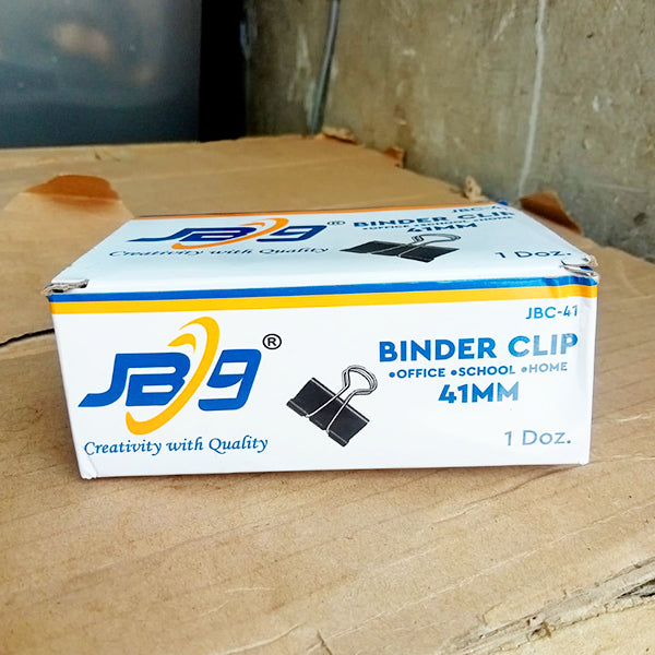 AM2174 Black Clip 12Pcs Binder Clip 41mm