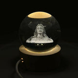 AM5924 3D Crystal Adiyogi LED Night Lamp