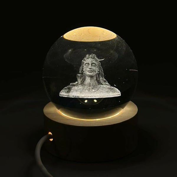 AM5924 3D Crystal Adiyogi LED Night Lamp