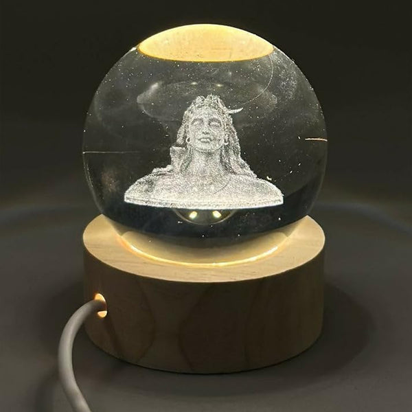 AM5924 3D Crystal Adiyogi LED Night Lamp