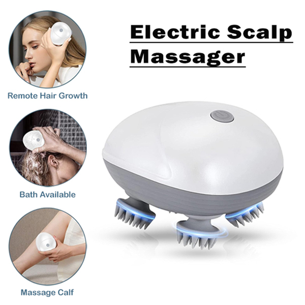 AM6357 Smart Electric Portable Head Massager for Hair Growth Deep Clean and Stress Relax