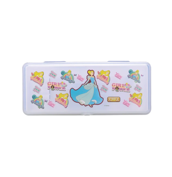 AM3272 Joyful Artist Small Zipper Campass Box Color Availablity As Per Stock Transparent Printed Plastic Campass Box 1 Piece