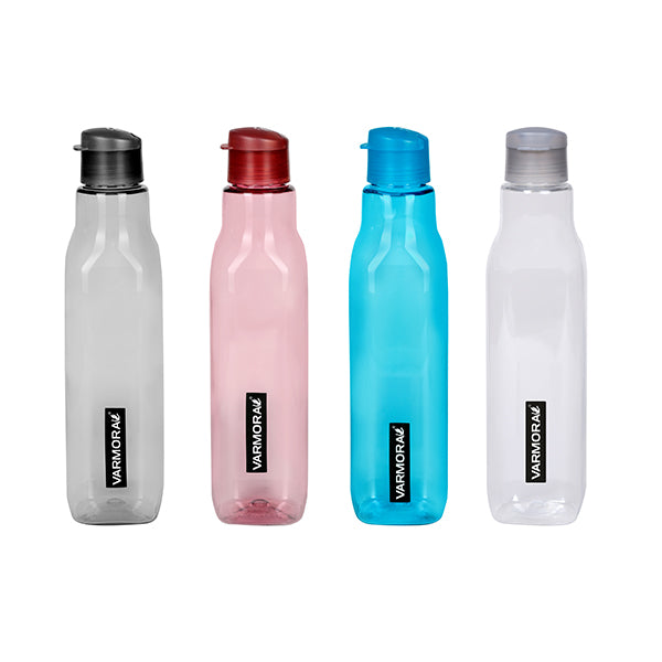 AM3825 Varmora Aqua Plastic Water Bottle For Fridge (mix) 1Ltr