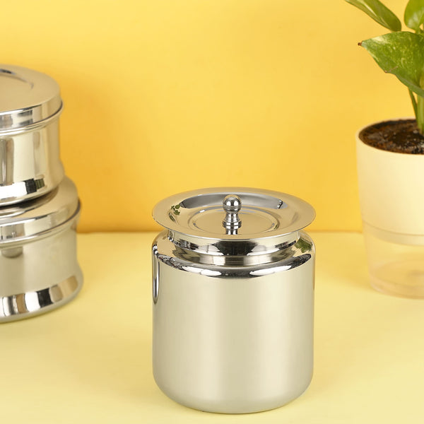 AM3564 Stainless Steel Ghee Pot No.02 for Kitchen Pack Of 1 Pcs