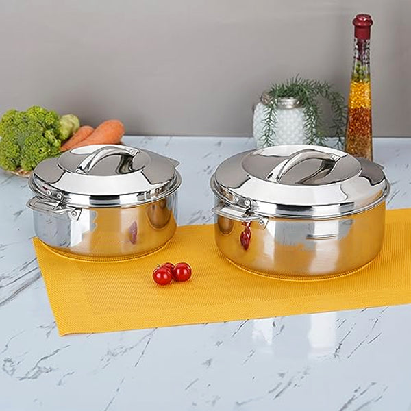 AM0915 Stainless Steel Casserole, 3000ml, Silver