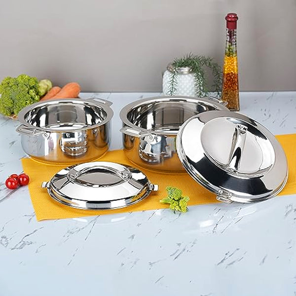 AM0916 Stainless Steel Casserole, 4000ml, Silver