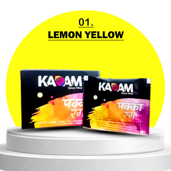 AM3897 KADAM Pakka Rang Lemon Yellow Colour No.01