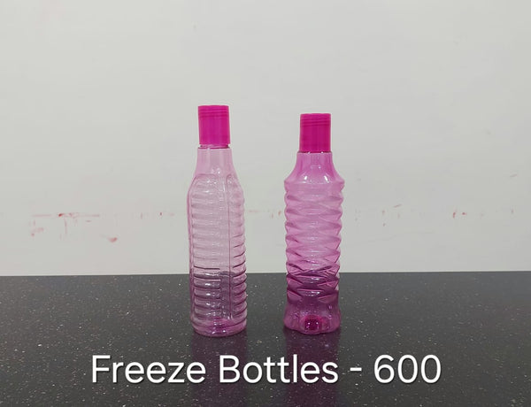 3465 Plastic Fridge Bottle Set - 6 pieces - 600ML - (Multicolour)