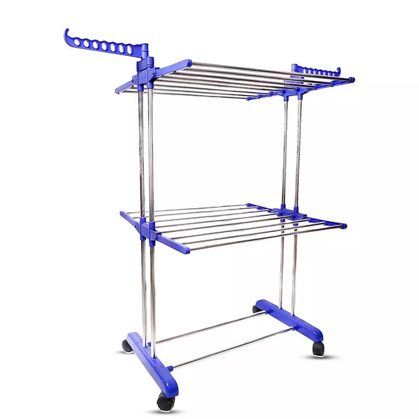 AM2254 Uttam Cloth Drying Stand Stainless Steel Cloth Hanging Stand Multicolour