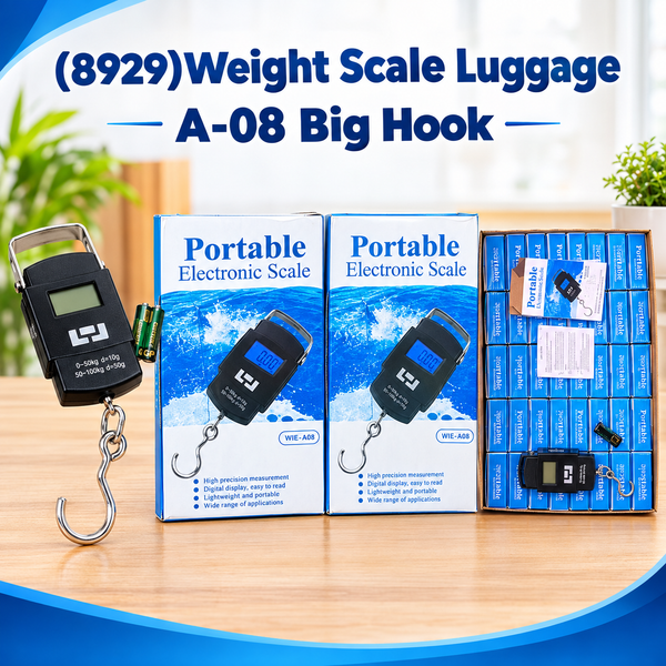 A07525 Portable Electronic Digital Luggage Weighing Scale with Big Hook (A-08 / WH-A08)