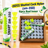 A07526 SM-350 Nylon Badminton Shuttlecock (Pack of 6 Pcs Tube)