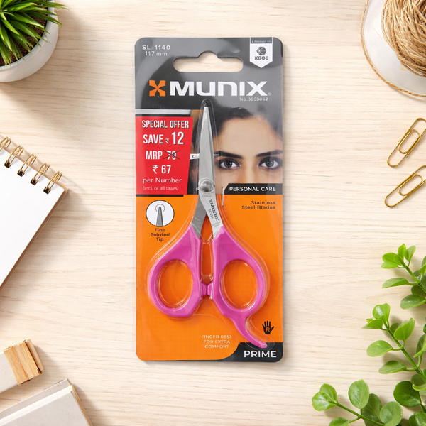 AM7258 Munix SL-1140 Personal Care Facial Scissors (117 mm)