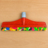 A07036 Plastic Floor Wiper Head with Multicolor EVA Rubber Blade
