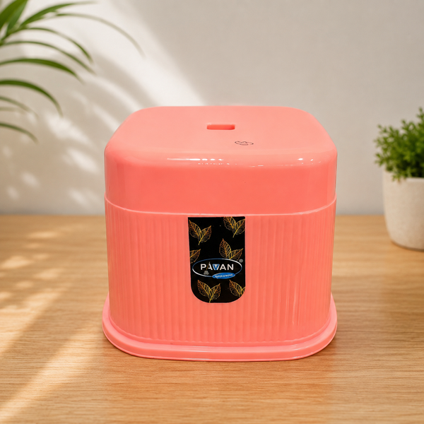 A07034 Square Line Plastic Bath Patla - Big