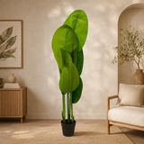 A06681 Medium Artificial Banana Palm Plant in Black Nursery
