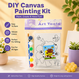 AM7535 Kids' DIY Canvas Painting Kit – Bee & Bear Theme